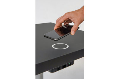 Bezdrátové nabíjecí stoly - bezdrátová nabíječka FLAT + 2x USB